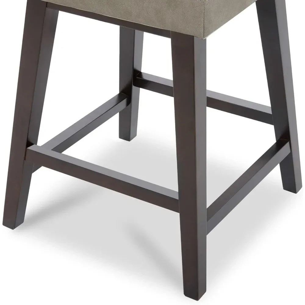 Counter Height Barstool with Back Upholstered - Heidi Ho Your Wellness Pro