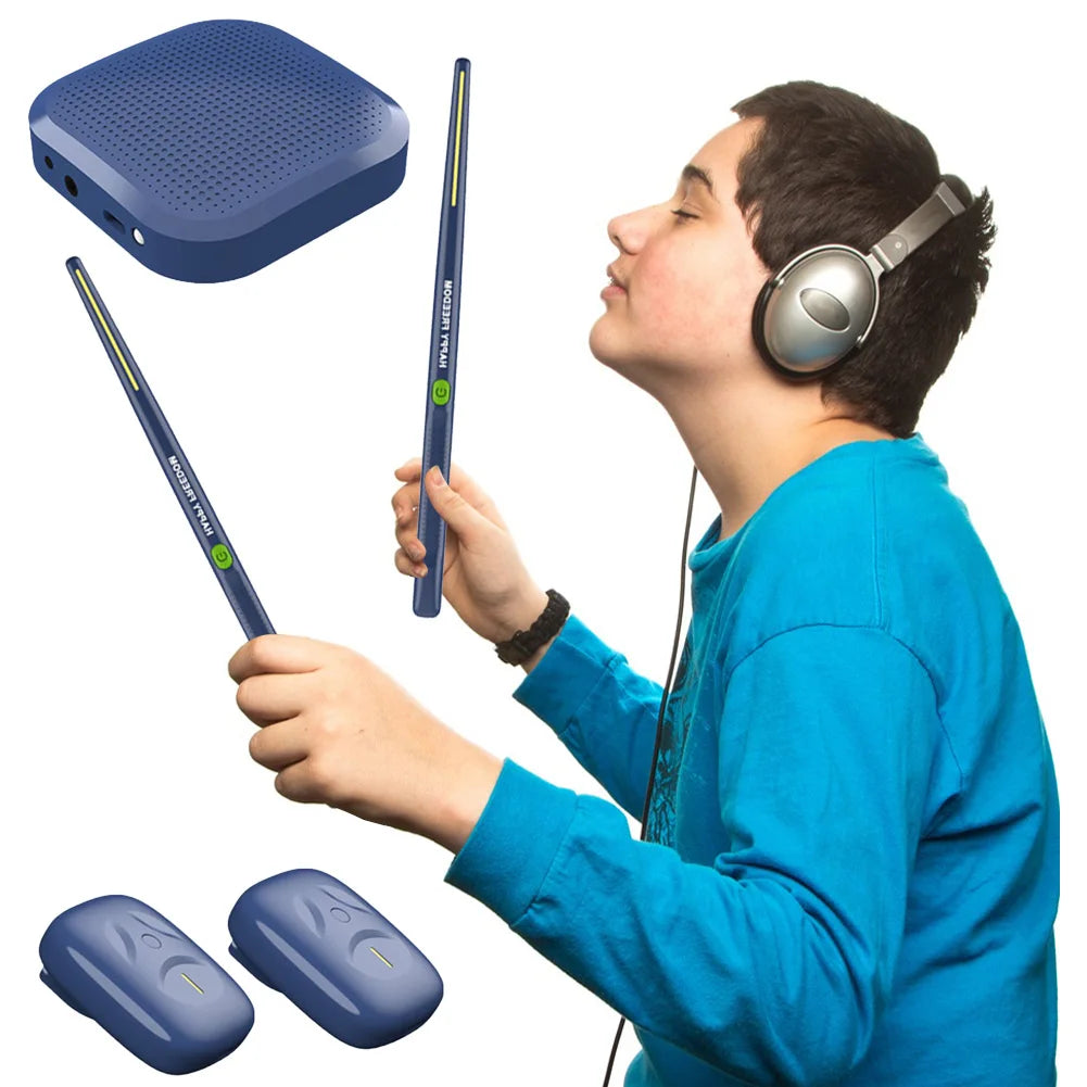 Virtual Air Drum Set Portable Electronic. - Heidi Ho Your Wellness Pro