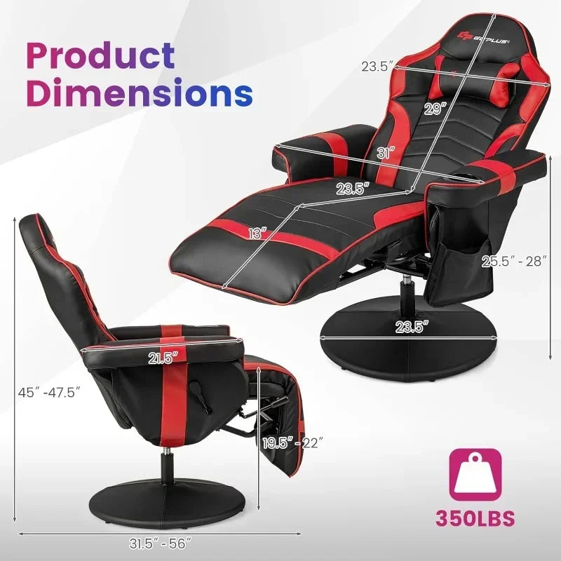 Gaming Recliner Massage  with Footrest . - Heidi Ho Your Wellness Pro