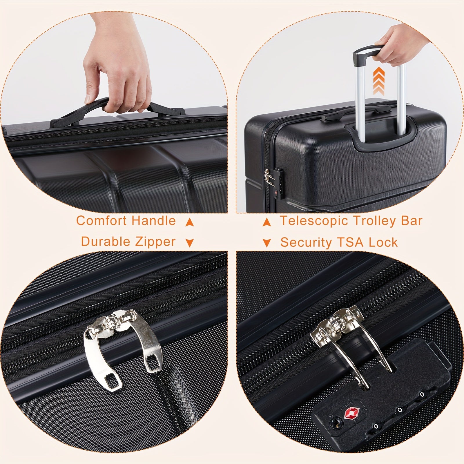 28-Inch Luggage With 4 Double Spinner Wheels - Heidi Ho Your Wellness Pro