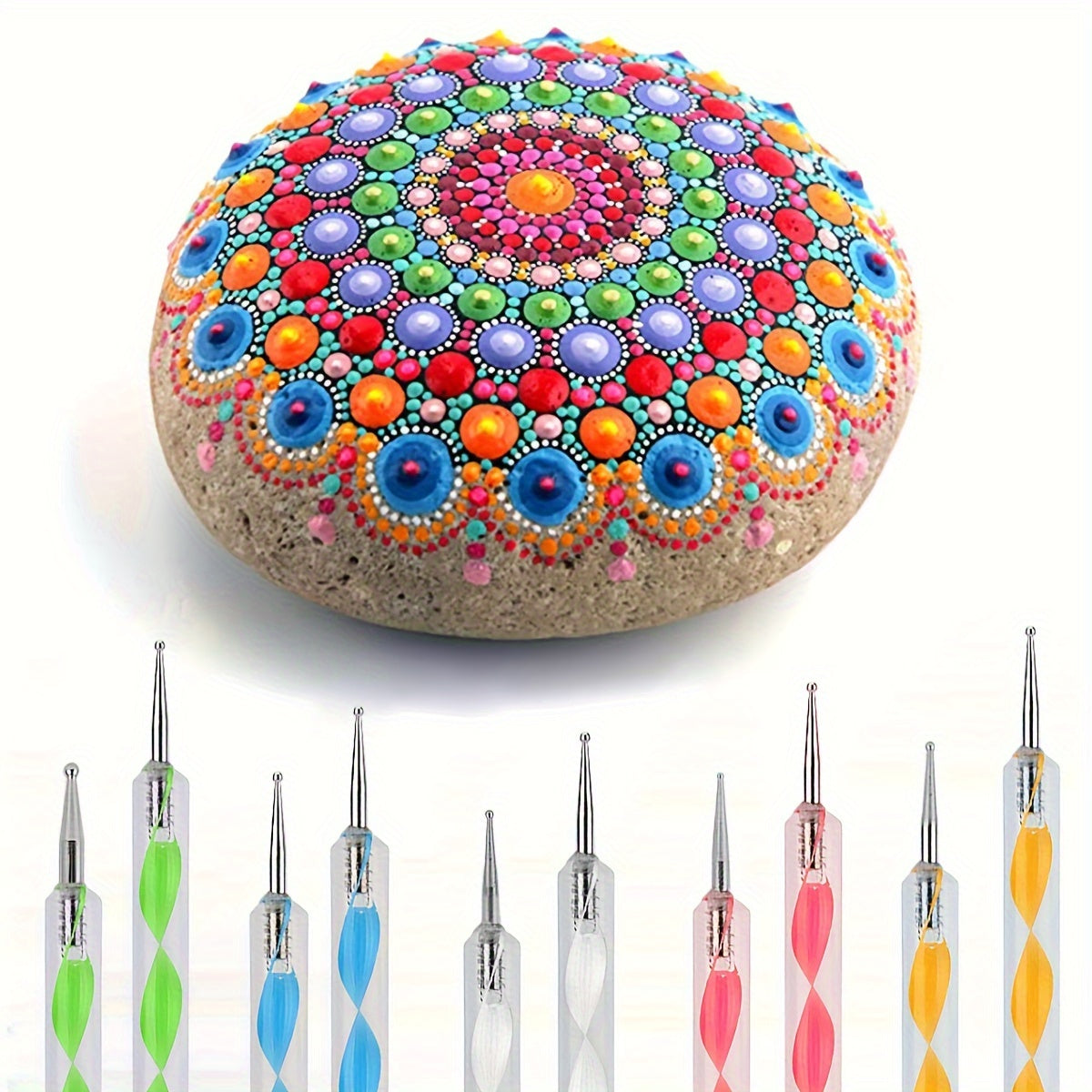 Mandala Dotting Tools Rock Painting Kits - Heidi Ho Your Wellness Pro