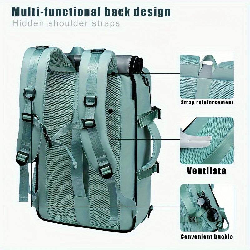 1pc Extra-Large Capacity Waterproof Laptop Backpack