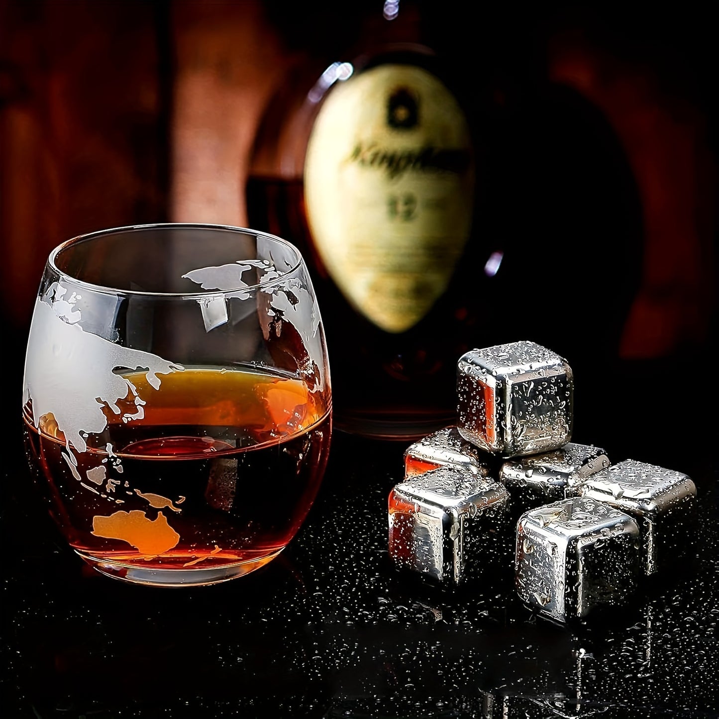 1000ML Whiskey Globe Decanter Set